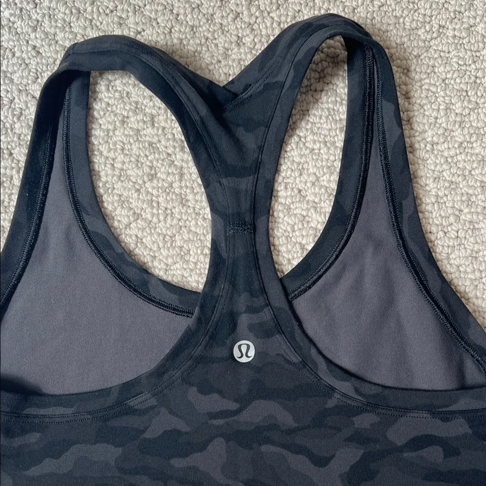 lululemon athletica Black Camo Tank Top